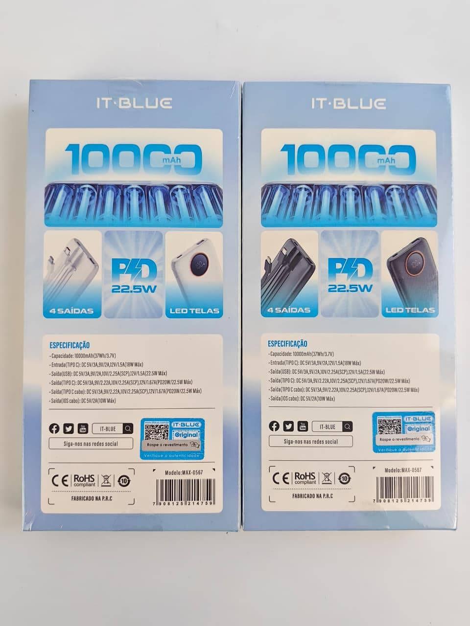POWER BANK 10000MAH 22.5WPD IT-BLUE